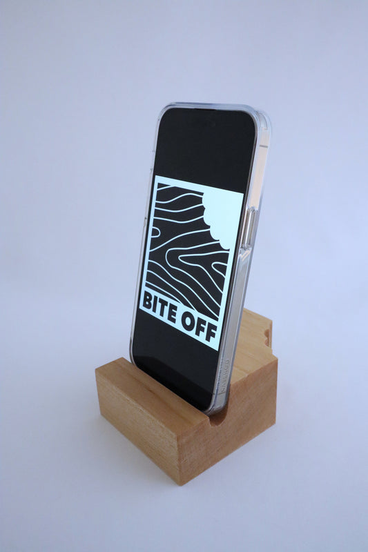 Bite Off Block Stand: Cell Phone, Tablet & Kindle Stand